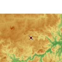 Nearby Forecast Locations - Pedra Azul - mapa