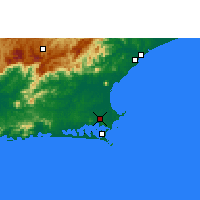 Nearby Forecast Locations - São Pedro da Aldeia - mapa