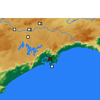 Nearby Forecast Locations - Santos - mapa