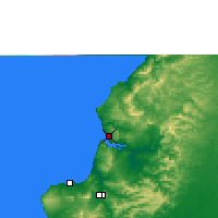 Nearby Forecast Locations - Bahía de Caraquez - mapa