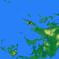 Nearby Forecast Locations - Mount Byron - mapa