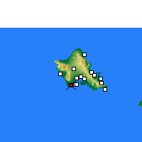 Nearby Forecast Locations - Kalaeloa - mapa