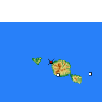 Nearby Forecast Locations - Tahiti - mapa