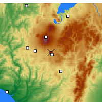 Nearby Forecast Locations - Waiouru Airstrip - mapa