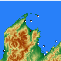 Nearby Forecast Locations - Takaka - mapa