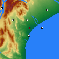 Nearby Forecast Locations - Temuka - mapa