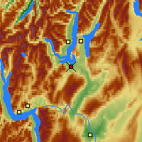 Nearby Forecast Locations - Wanaka - mapa