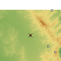 Nearby Forecast Locations - Dalby - mapa