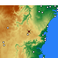 Nearby Forecast Locations - Bowral - mapa