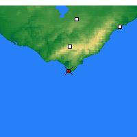 Nearby Forecast Locations - Cape Otway - mapa
