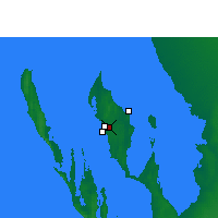Nearby Forecast Locations - Shark Bay Airport - mapa