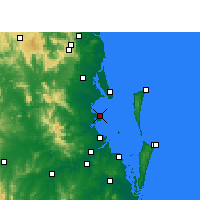 Nearby Forecast Locations - Redcliffe - mapa