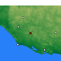 Nearby Forecast Locations - Płncliffe - mapa