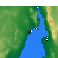 Nearby Forecast Locations - Whyalla Port lotniczy - mapa