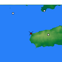 Nearby Forecast Locations - Cape Borda - mapa