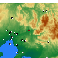 Nearby Forecast Locations - Tarrawarra - mapa