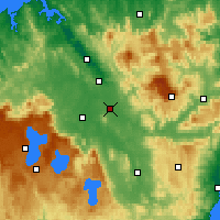 Nearby Forecast Locations - Powranna - mapa