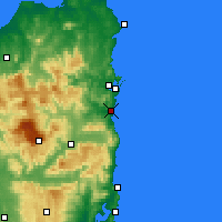 Nearby Forecast Locations - Scamander - mapa