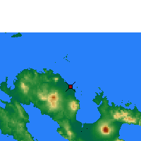 Nearby Forecast Locations - Daet - mapa