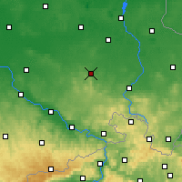 Nearby Forecast Locations - Kamenz - mapa
