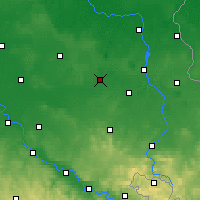 Nearby Forecast Locations - Senftenberg - mapa