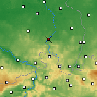 Nearby Forecast Locations - Budziszyn - mapa