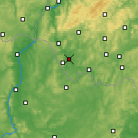 Nearby Forecast Locations - Saarlouis - mapa