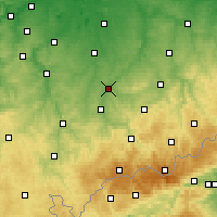 Nearby Forecast Locations - Glauchau - mapa