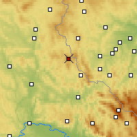 Nearby Forecast Locations - Schönsee - mapa