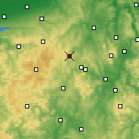 Nearby Forecast Locations - Korbach - mapa