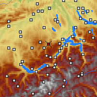 Nearby Forecast Locations - Entlebuch - mapa