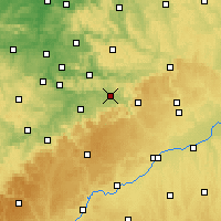 Nearby Forecast Locations - Göppingen - mapa