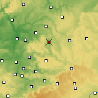 Nearby Forecast Locations - Schwäbisch Hall - mapa