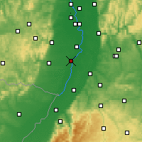 Nearby Forecast Locations - Germersheim - mapa