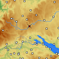 Nearby Forecast Locations - Tuttlingen - mapa