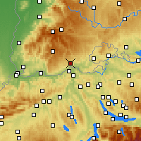 Nearby Forecast Locations - Waldshut-Tiengen - mapa