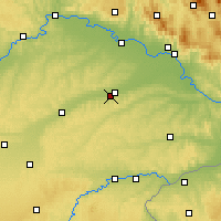 Nearby Forecast Locations - Dingolfing - mapa