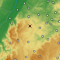 Nearby Forecast Locations - Calw - mapa