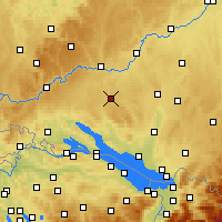 Nearby Forecast Locations - Pfullendorf - mapa