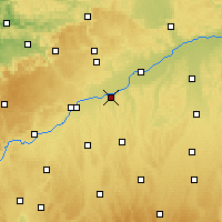Nearby Forecast Locations - Günzburg - mapa