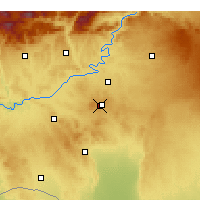 Nearby Forecast Locations - Port lotniczy Şanlıurfa - mapa
