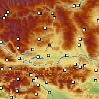 Nearby Forecast Locations - Sankt Veit an der Glan - mapa