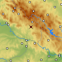 Nearby Forecast Locations - Freyung - mapa