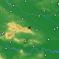 Nearby Forecast Locations - Orahovica - mapa