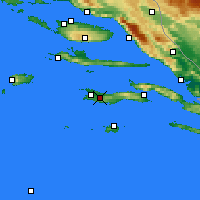 Nearby Forecast Locations - Blato - mapa