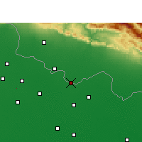 Nearby Forecast Locations - Bairgania - mapa