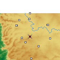Nearby Forecast Locations - Chikkodi - mapa
