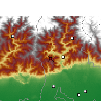 Nearby Forecast Locations - Dardżyling - mapa