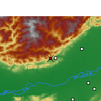 Nearby Forecast Locations - Itanagar - mapa