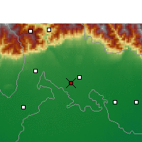 Nearby Forecast Locations - Dźajpalguri - mapa